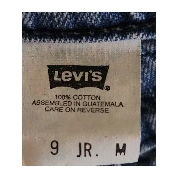 Levi's L2 Jeans Juniors Sz 9 Medium VTG Bootcut Y2K 90's Mid-rise Medium Wash - Picture 6 of 8